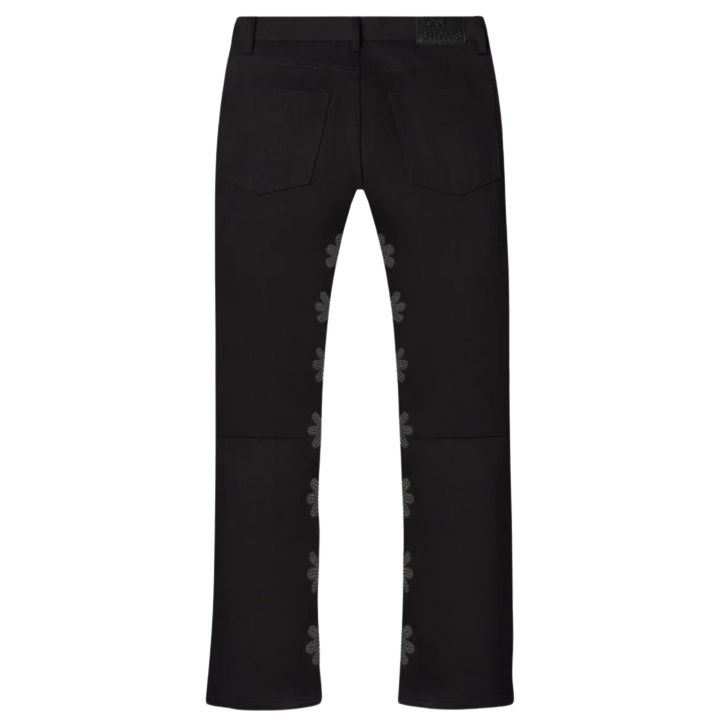 LostShdws Studded Denim Pant Black