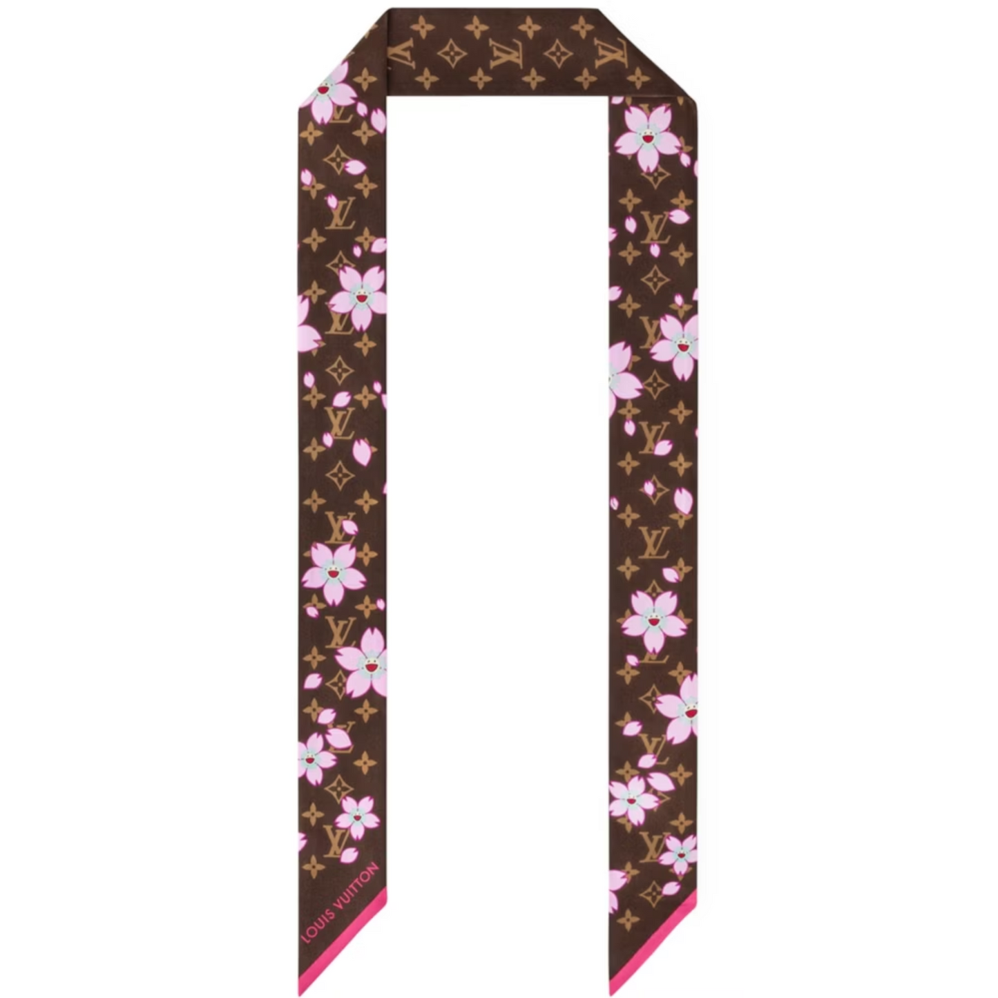 Louis Vuitton x Takashi Murakami Monogram Cherry Blossom Bandeau Sakura Brown