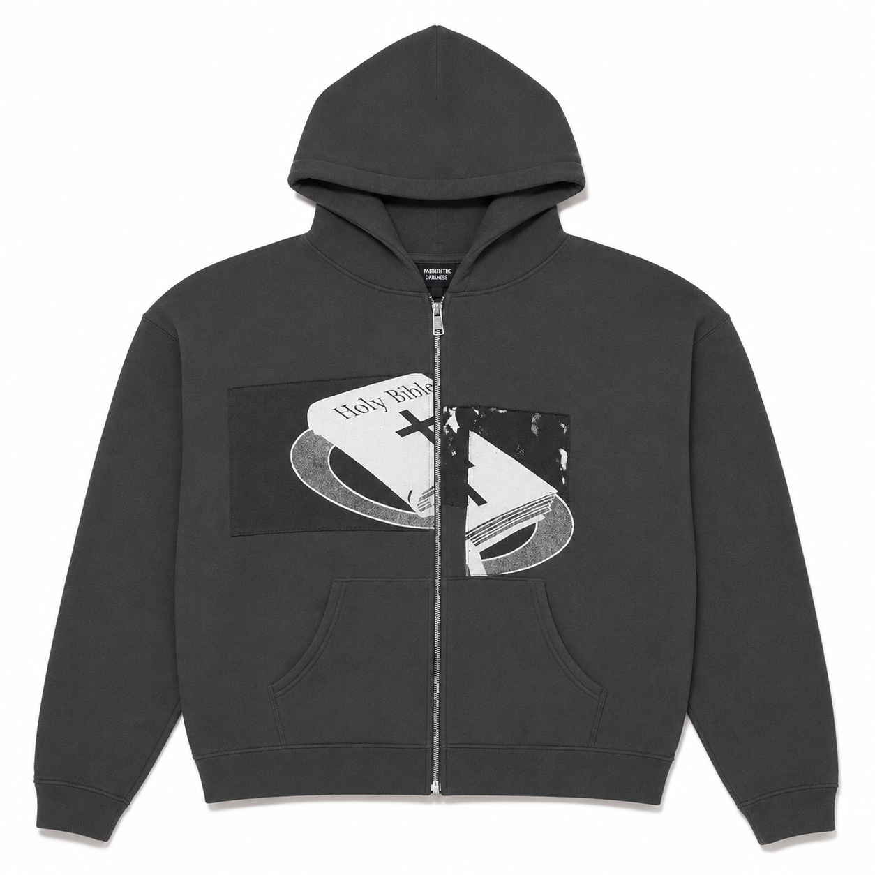 Enfants Riches Déprimés Holy Bible Assemblage Baggy Zip Hoodie Black