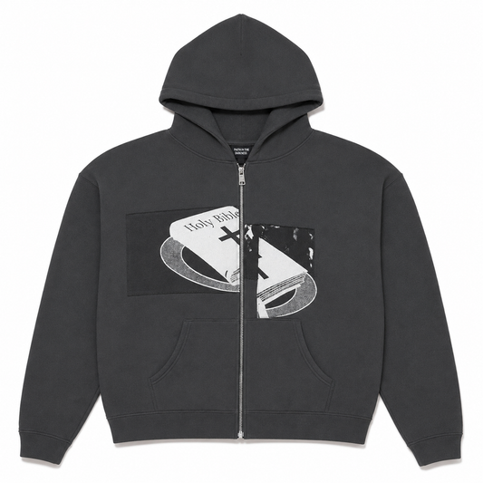 Enfants Riches Déprimés Holy Bible Assemblage Baggy Zip Hoodie Black