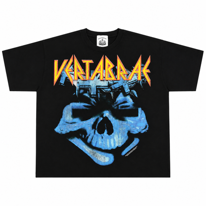 Vertabrae Cobalt Cranium Tee Black