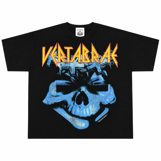 Vertabrae Cobalt Cranium Tee Black
