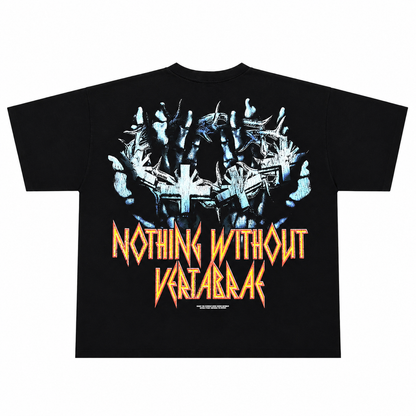 Vertabrae Cobalt Cranium Tee Black