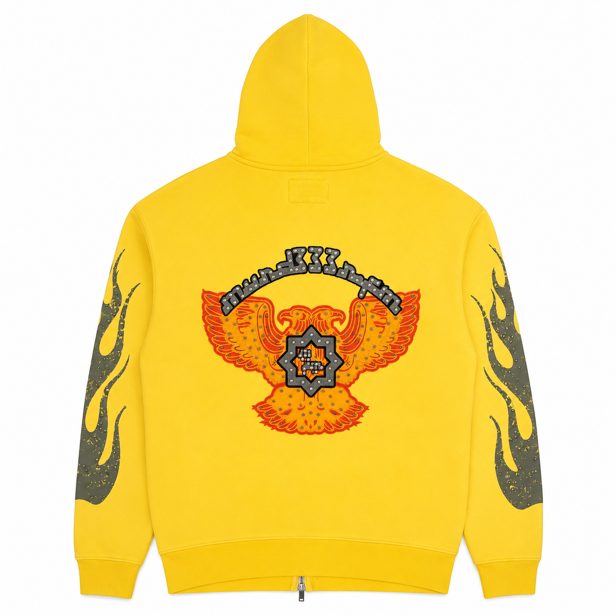 Murd333r.FM Chop333r Zip Up Hoodie Yellow