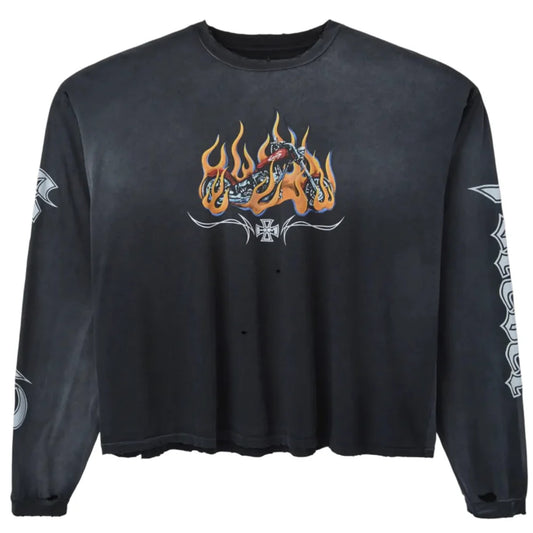 Happy Memories Don't Die HMDD Ghost Rider Long Sleeve Tee
