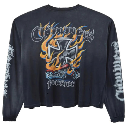 Happy Memories Don't Die HMDD Ghost Rider Long Sleeve Tee