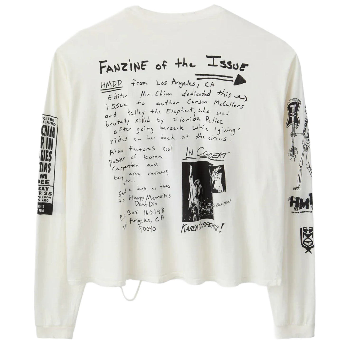 Happy Memories Don't Die HMDD Fanzine Long Sleeve Tee