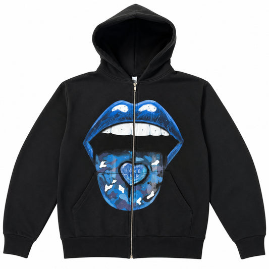 Homes!ck X2C Zip Up Hoodie Black