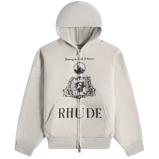 Rhude Youth of America Zip Up Hoodie