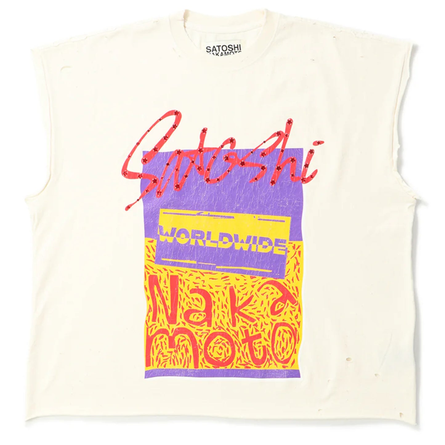 Satoshi Nakamoto Worldwide Sleeveless Tee