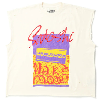 Satoshi Nakamoto Worldwide Sleeveless Tee