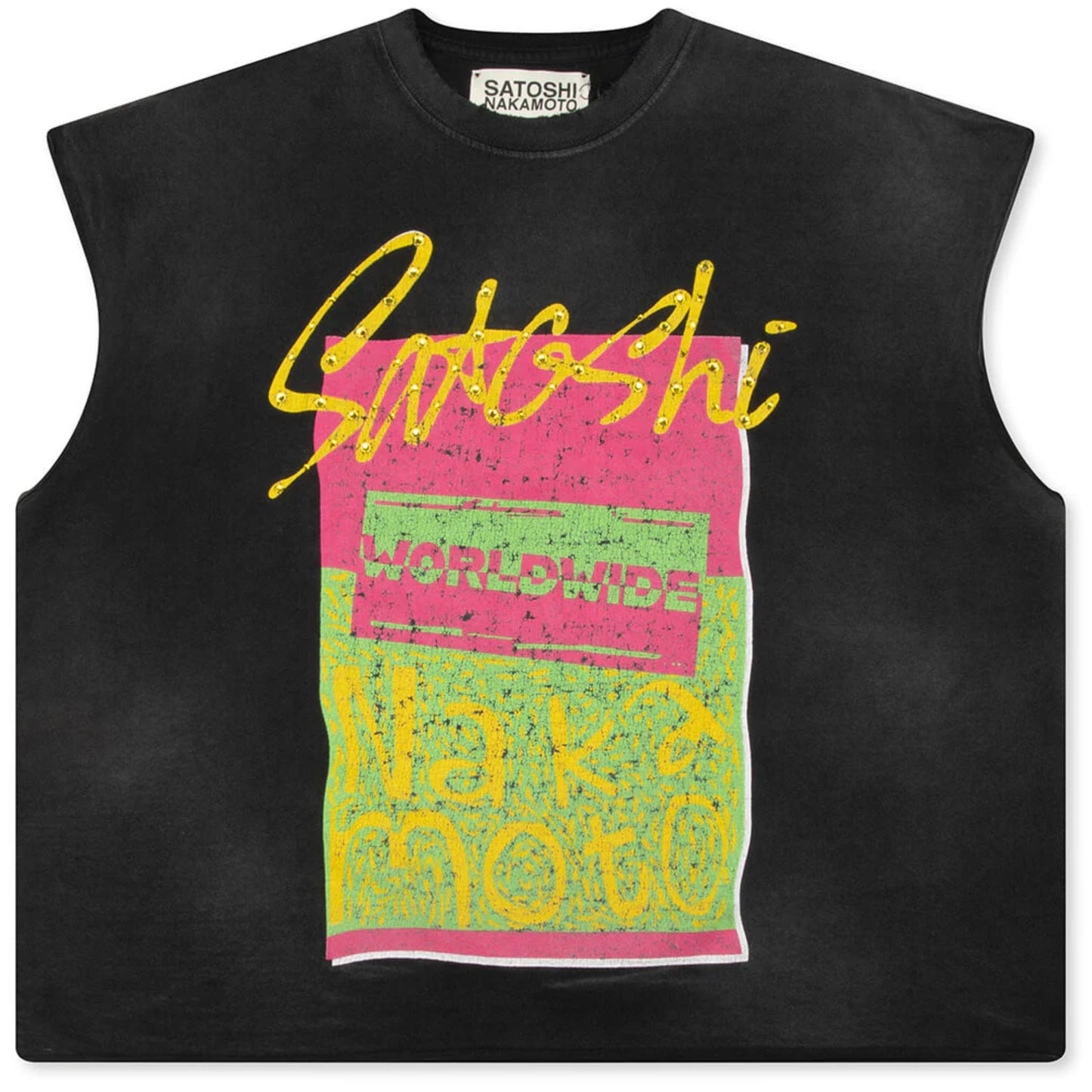 Satoshi Nakamoto Worldwide Sleeveless Tee