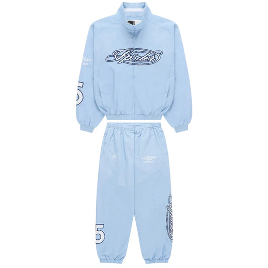 Sp5der Script Warm Up Sweatsuit Sky Blue