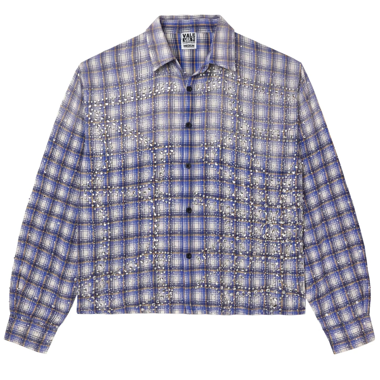 Vale Blizzard Rhinestone Flannel