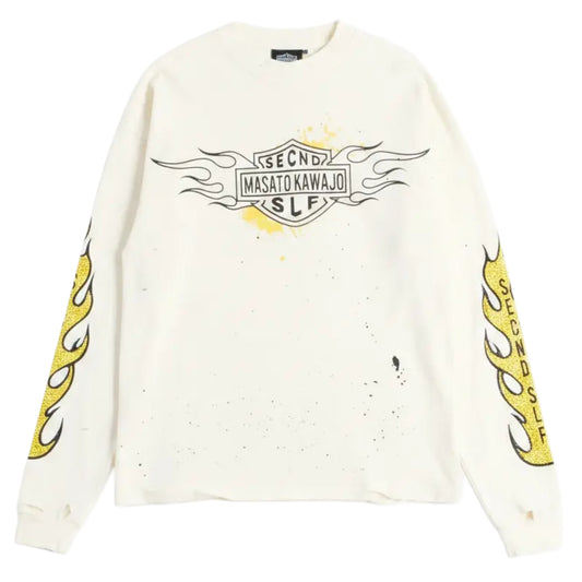 SeCND SLF x Masata Kawajo Firestorm Vintage Long Sleeve Tee