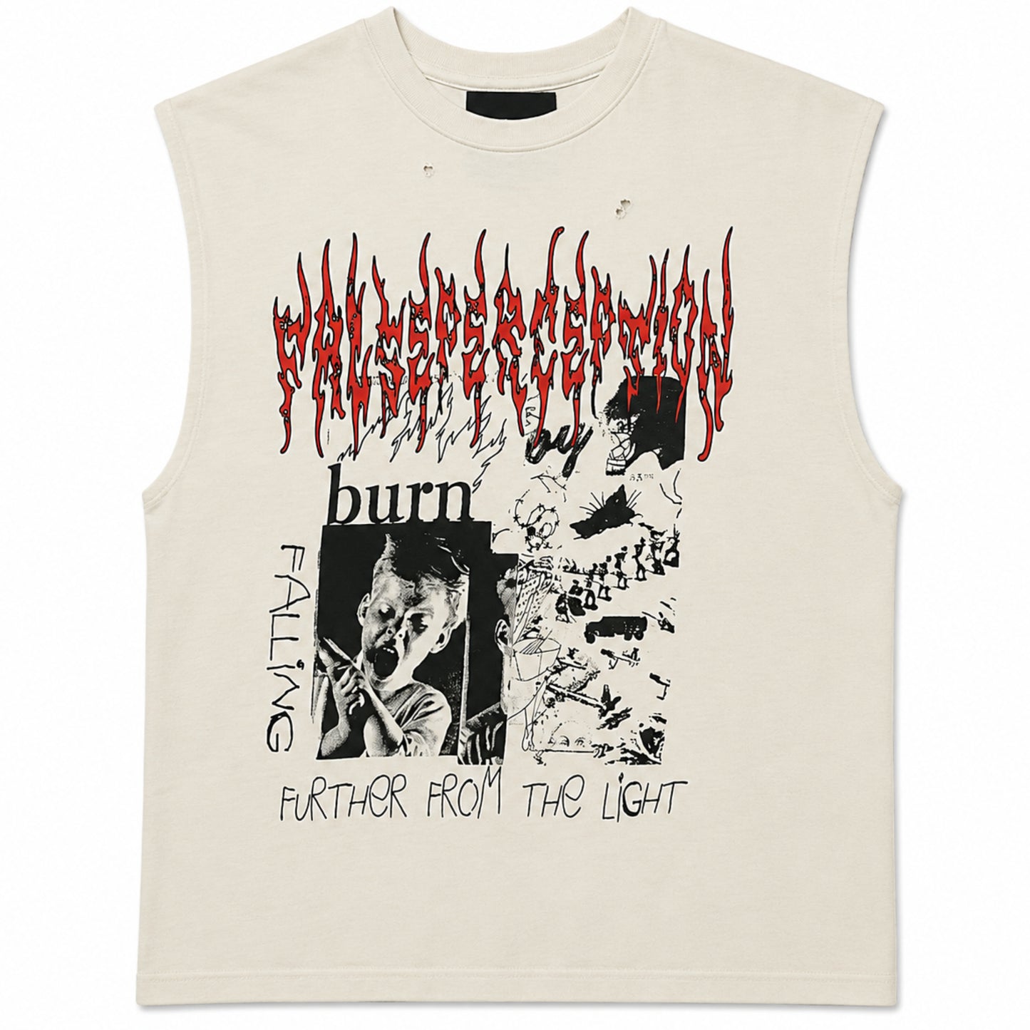 False Perception Burn Sleeveless Tee