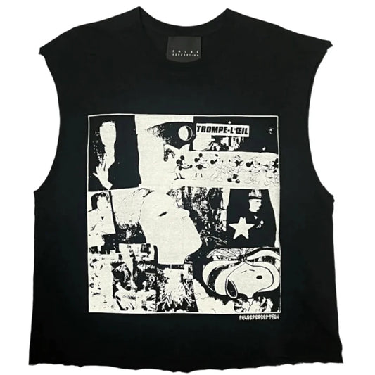 False Perception Trompe l'œil Sleeveless Tee