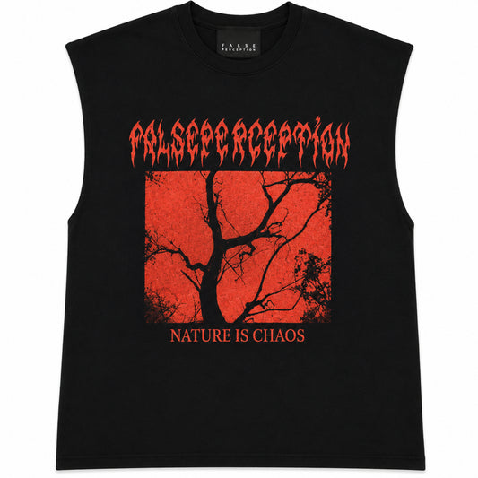 False Perception x Nature Is Chaos Sleeveless Tee