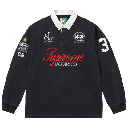Supreme x La Martina x Jacob & Co Rugby Black