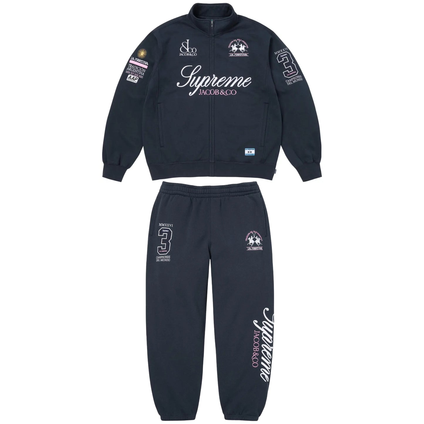 Supreme x La Martina x Jacob & Co Zip Up Sweatsuit