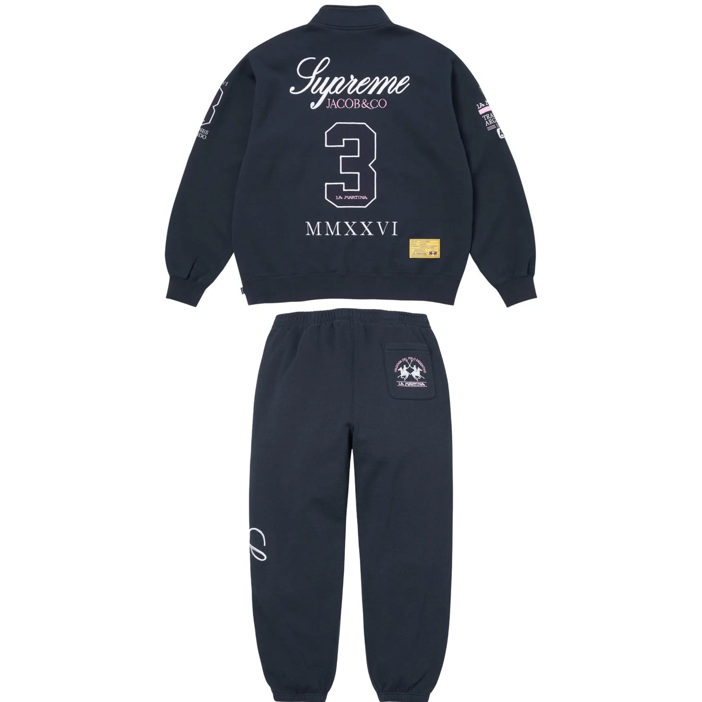 Supreme x La Martina x Jacob & Co Zip Up Sweatsuit