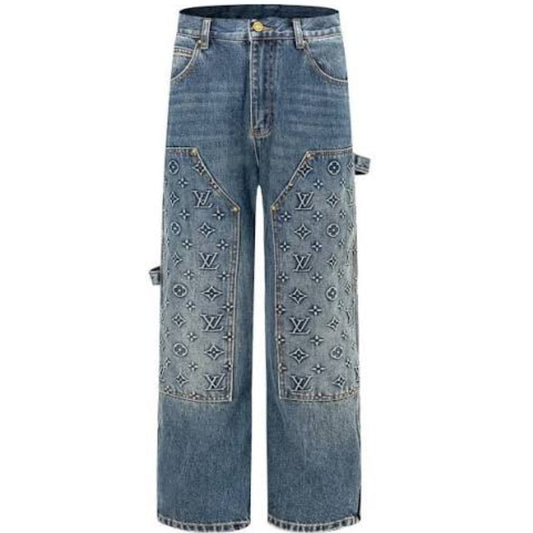 Louis Vuitton Monogram Workwear Denim Carpenter Jean