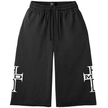 Happy Memories Don't Die Holy Cross 3/4 Sweatshorts Black