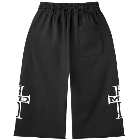 Happy Memories Don't Die Holy Cross 3/4 Sweatshorts Black