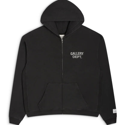 Gallery Dept 90's Logo Zip Up Hoodie