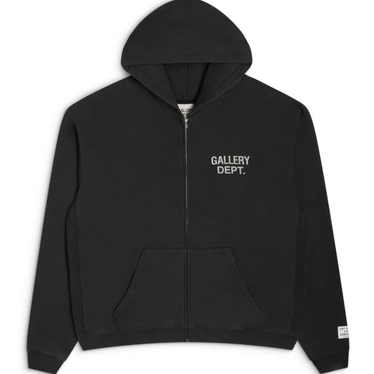 Gallery Dept 90's Logo Zip Up Hoodie