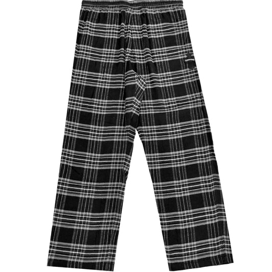 Chrome Hearts Cross Patch Plaid Flannel Sweatpants