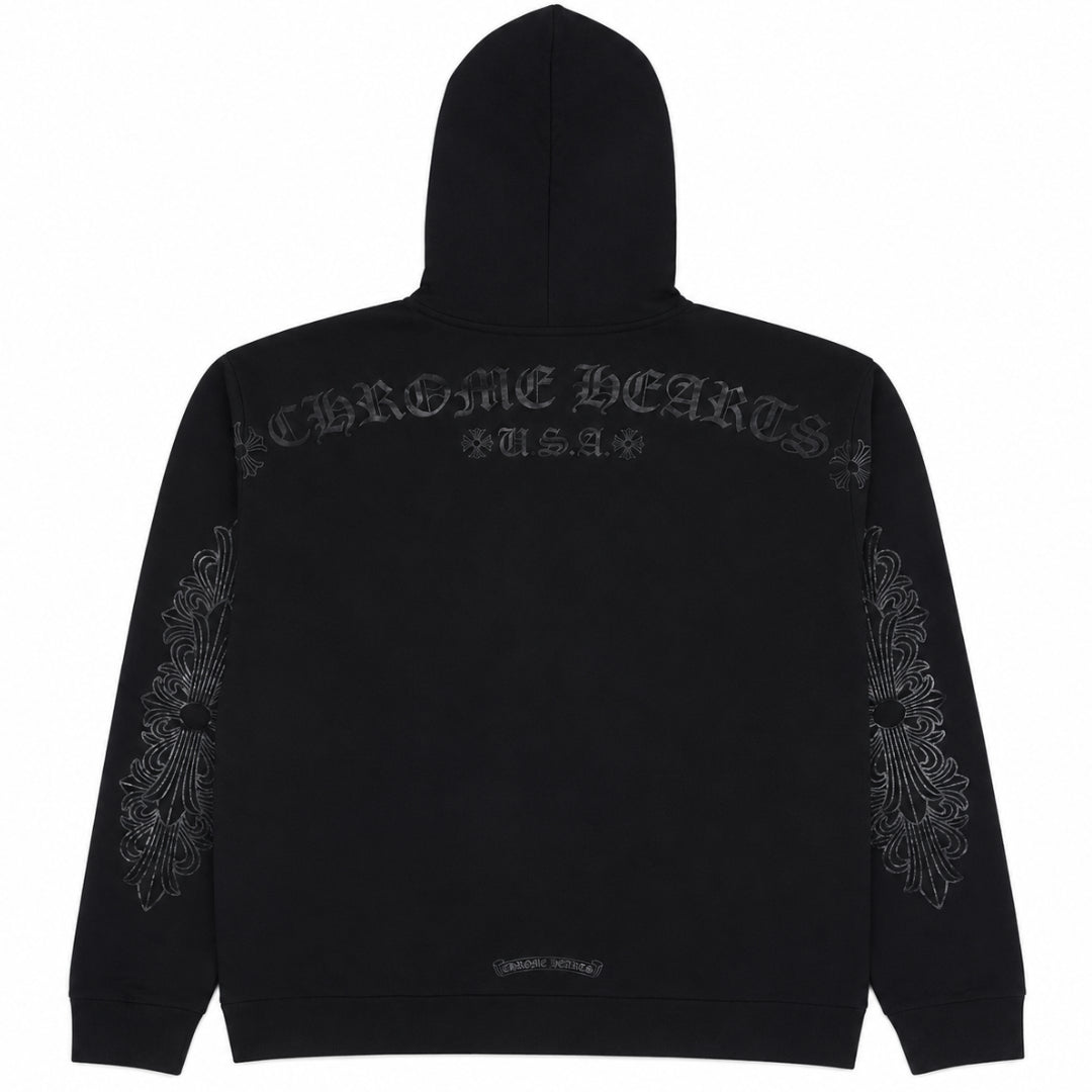 Chrome Hearts Horseshoe Floral Hoodie