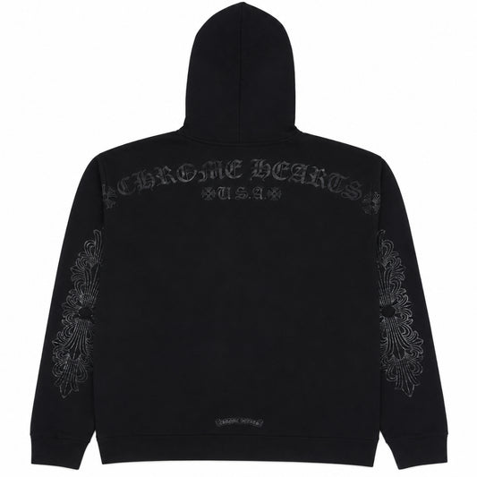 Chrome Hearts Horseshoe Floral Hoodie