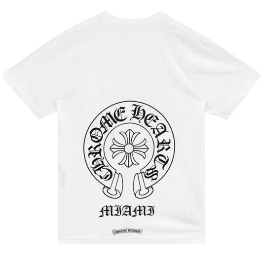 Chrome Hearts Miami Exclusive Horseshoe Tee White