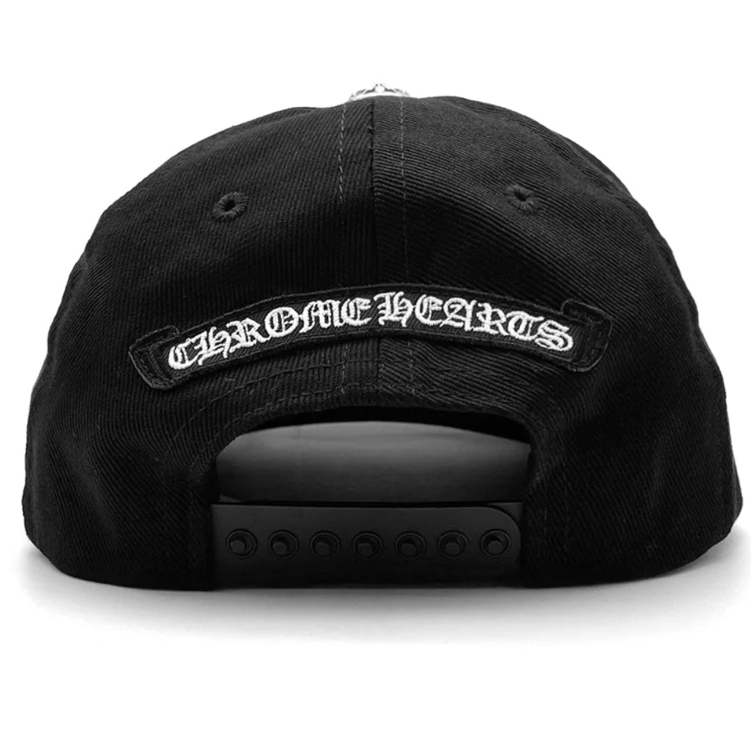 Chrome Hearts Fleur Scroll Logo Denim Hat
