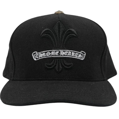 Chrome Hearts Fleur Scroll Logo Denim Hat