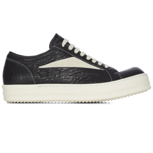 Rick Owens Vintage Sneaks Leather Black/Milk