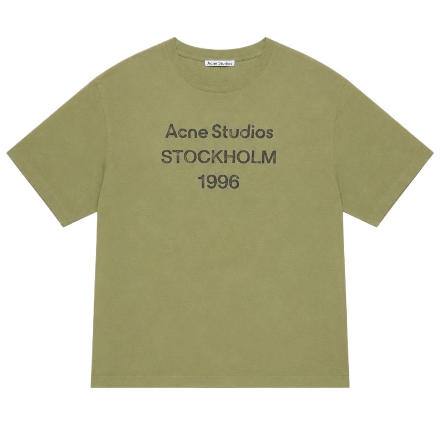 Acne Studios Distressed Logo-Print Tee