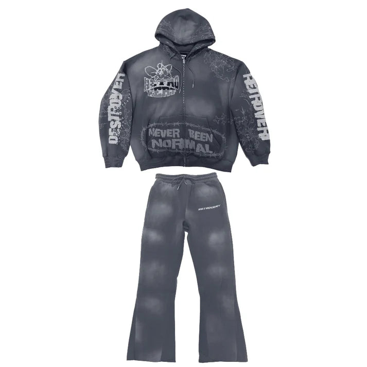 Retrovert Grey Destroyer Sweatsuit