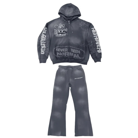 Retrovert Grey Destroyer Sweatsuit