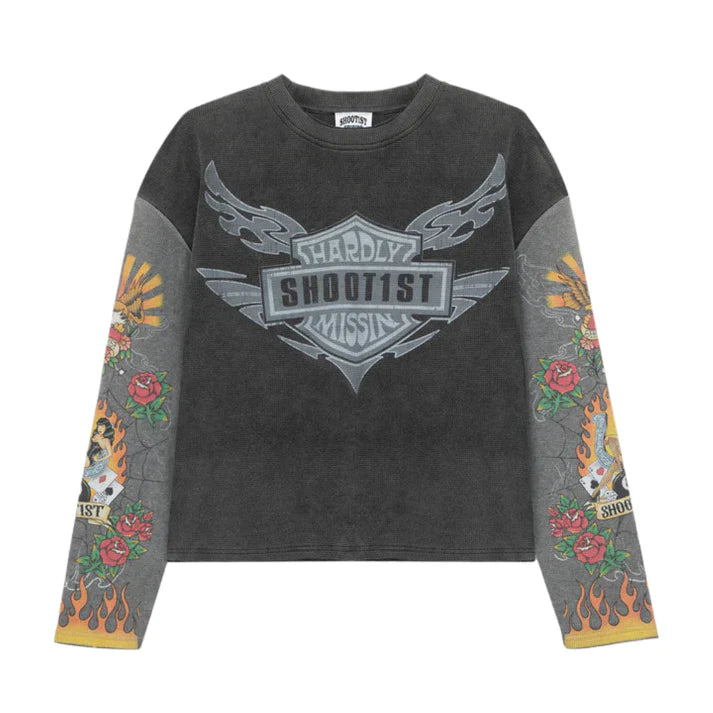 Shoot1st Studios Black Thermal Tee