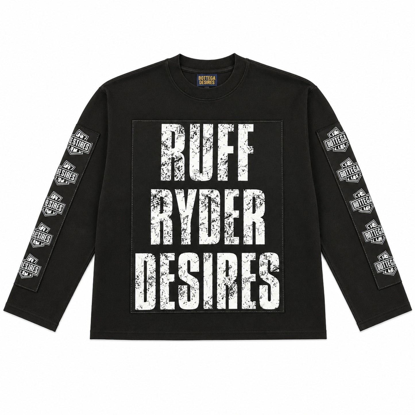 Bottega Desires Ruff Ryder Long Sleeve Tee Black