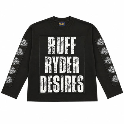 Bottega Desires Ruff Ryder Long Sleeve Tee Black