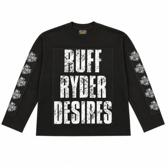 Bottega Desires Ruff Ryder Long Sleeve Tee Black