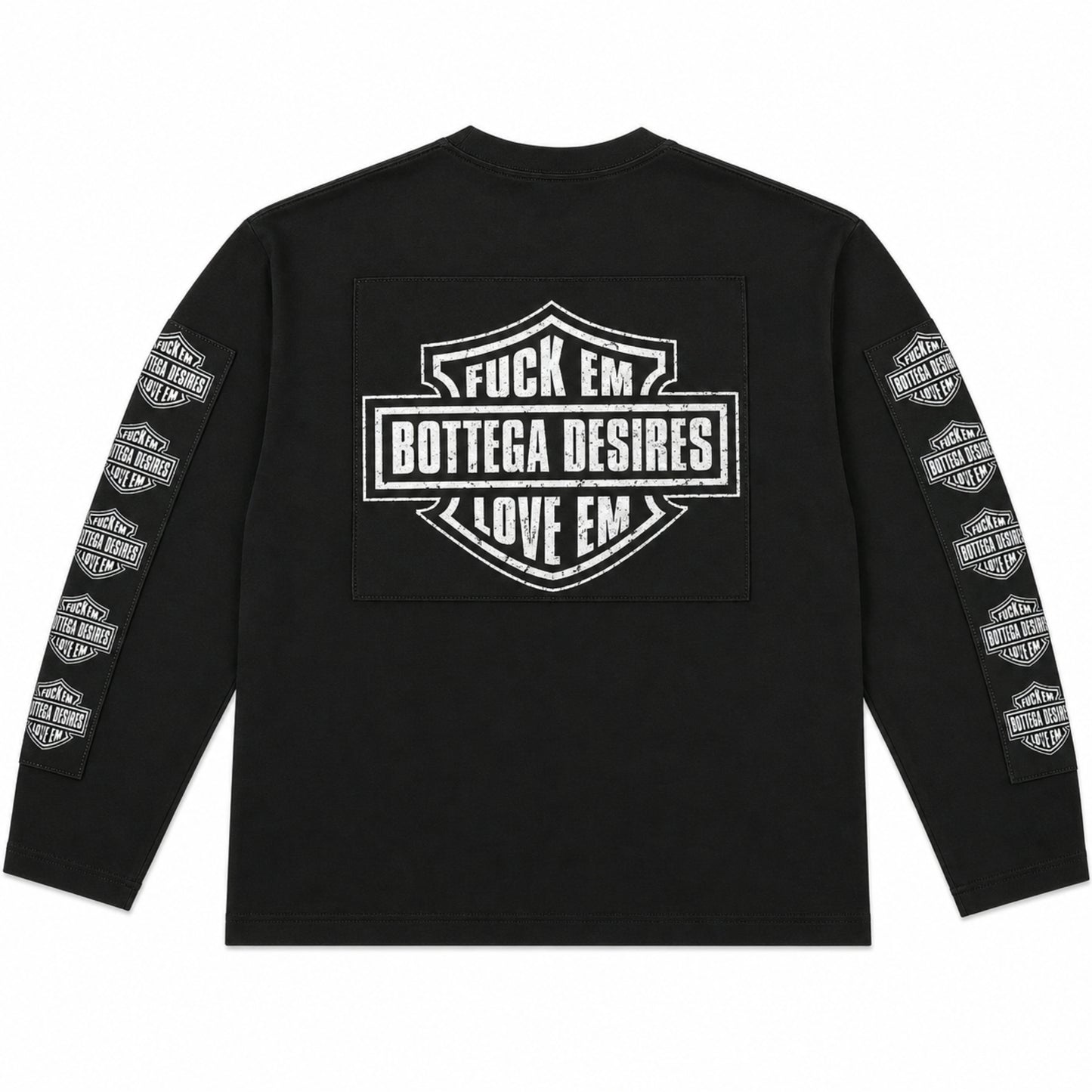 Bottega Desires Ruff Ryder Long Sleeve Tee Black