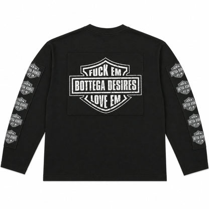 Bottega Desires Ruff Ryder Long Sleeve Tee Black