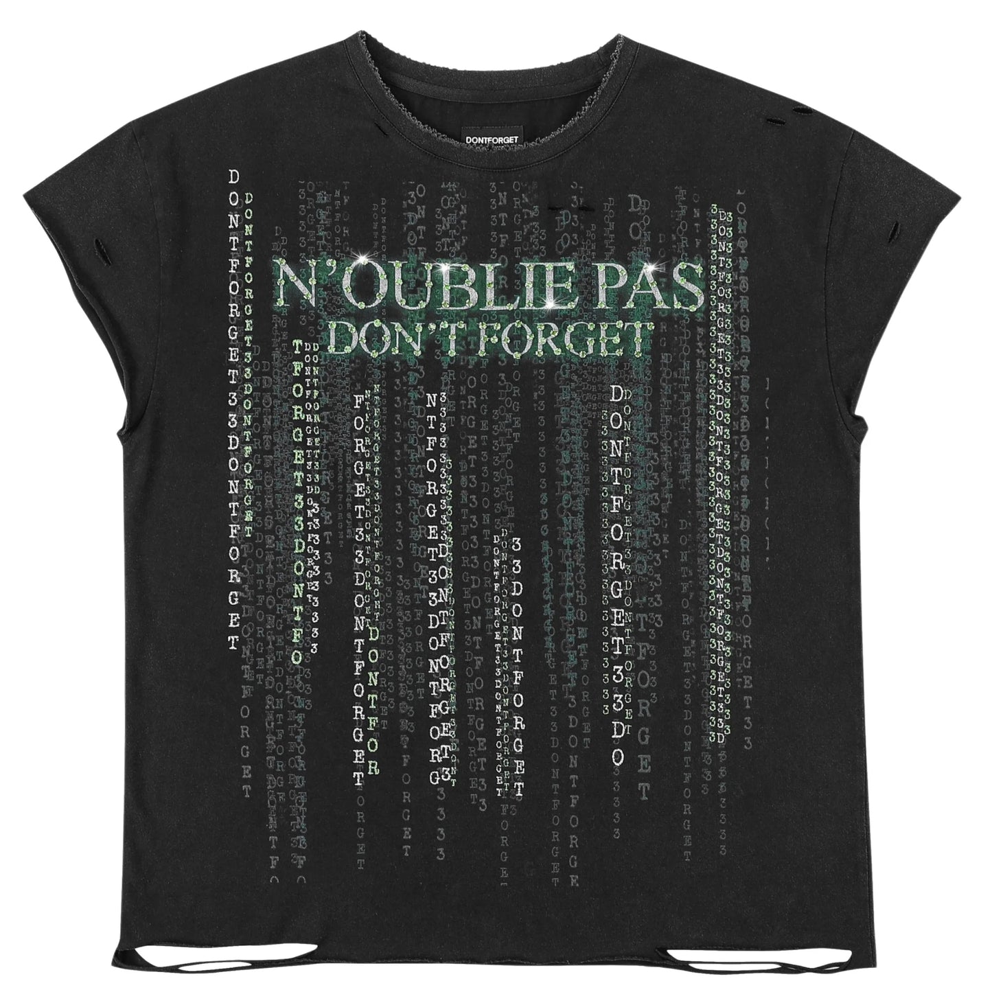 Noublie Pas Matrix Sleeveless Tee
