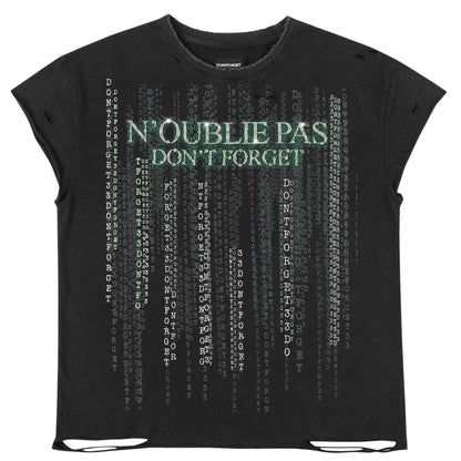 Noublie Pas Matrix Sleeveless Tee