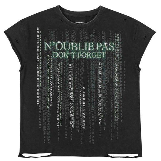Noublie Pas Matrix Sleeveless Tee