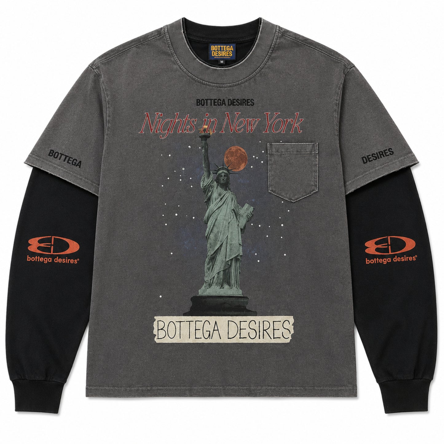 Bottega Desires Nights in NY Thermal Tee